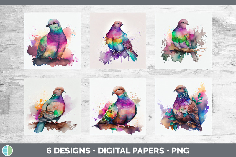 rainbow-dove-backgrounds-digital-scrapbook-papers