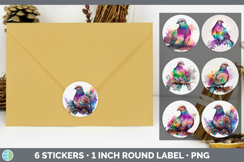 rainbow-dove-stickers-sticker-1in-round-labels-png-designs