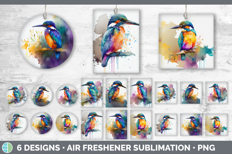 rainbow-kingfisher-air-freshener-sublimation-designs-bundle