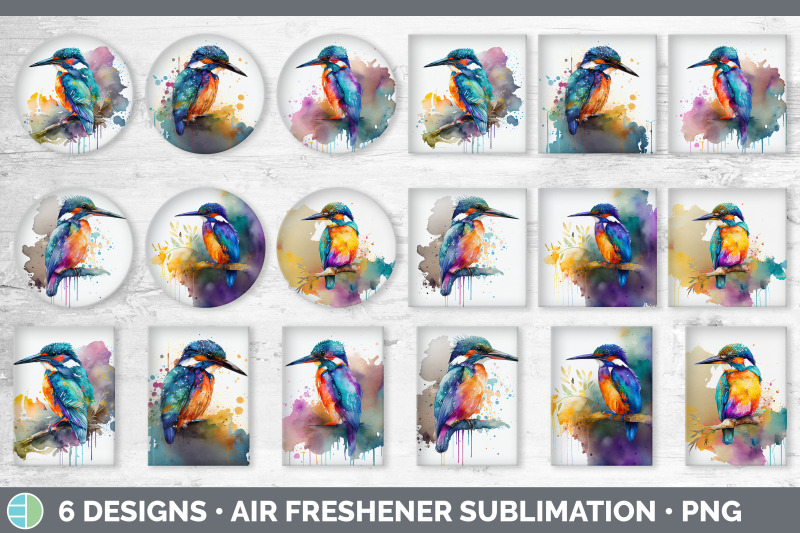 rainbow-kingfisher-air-freshener-sublimation-designs-bundle