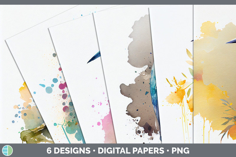 rainbow-kingfisher-backgrounds-digital-scrapbook-papers