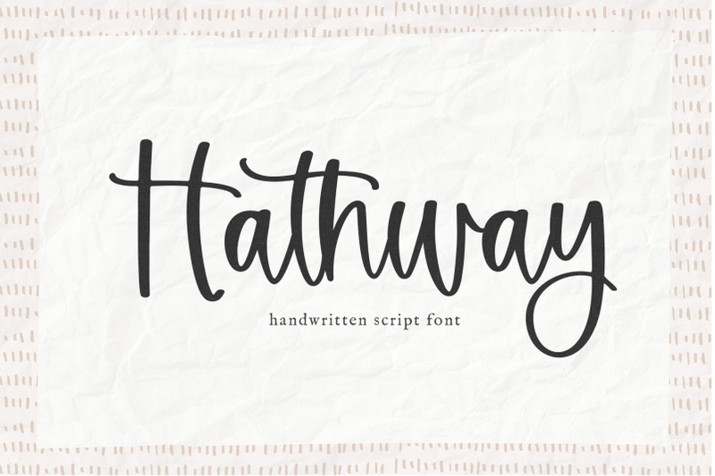hathway-modern-script-font