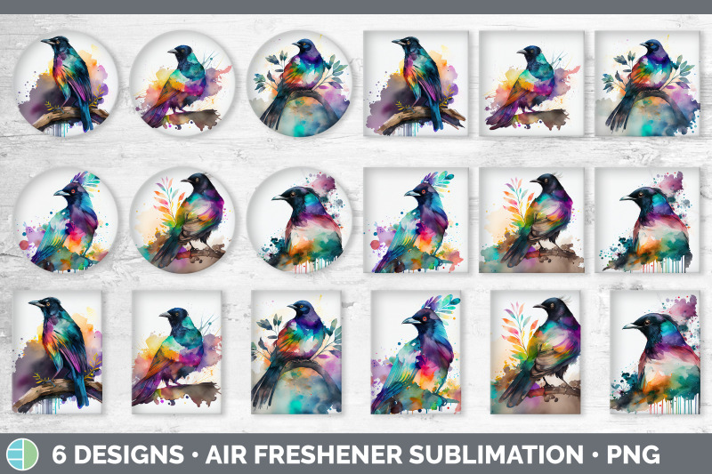 rainbow-magpie-air-freshener-sublimation-designs-bundle