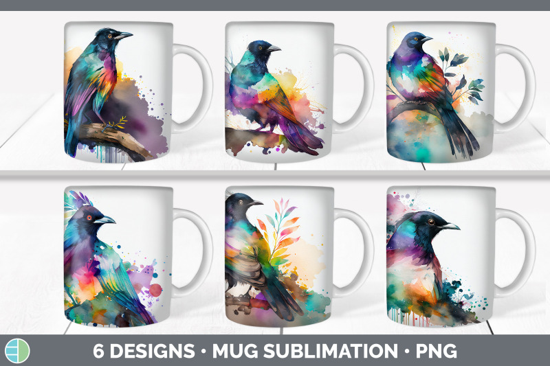 rainbow-magpie-mug-sublimation-coffee-cup-background-png