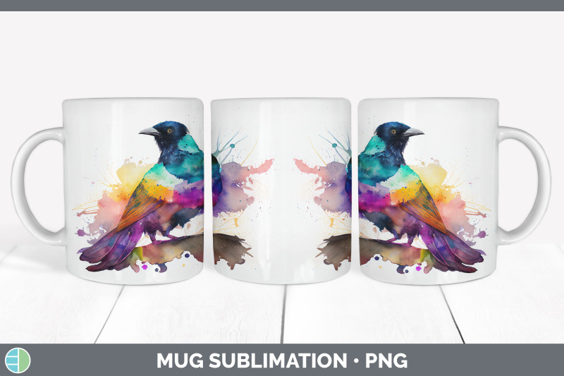 rainbow-magpie-mug-sublimation-coffee-cup-background-png