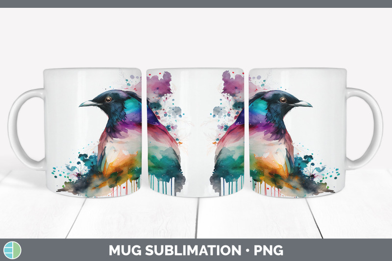 rainbow-magpie-mug-sublimation-coffee-cup-background-png