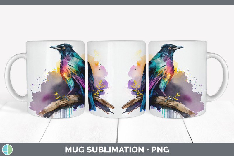 rainbow-magpie-mug-sublimation-coffee-cup-background-png