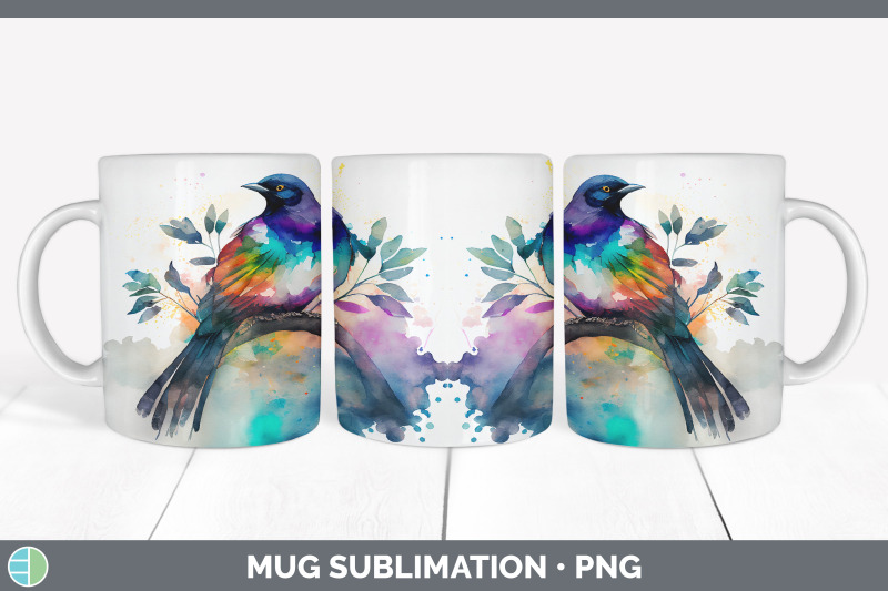 rainbow-magpie-mug-sublimation-coffee-cup-background-png