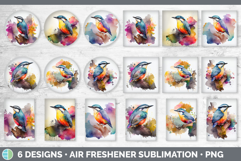 rainbow-nuthatch-air-freshener-sublimation-designs-bundle