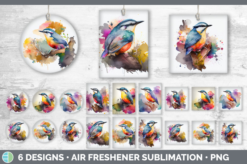 rainbow-nuthatch-air-freshener-sublimation-designs-bundle