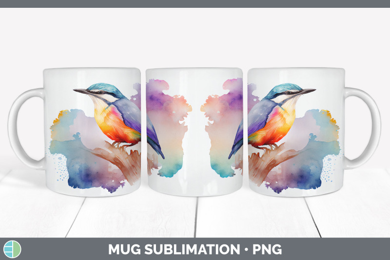 rainbow-nuthatch-mug-sublimation-coffee-cup-background-png