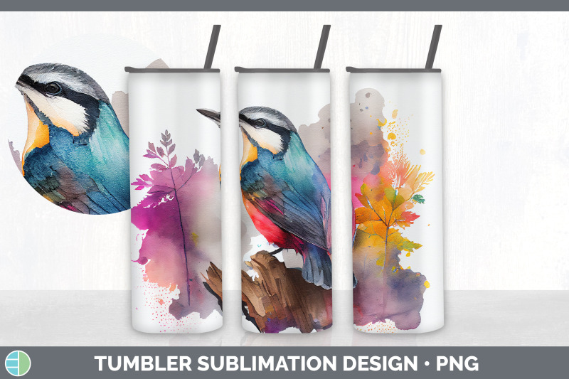 rainbow-nuthatch-tumbler-sublimation-bundle