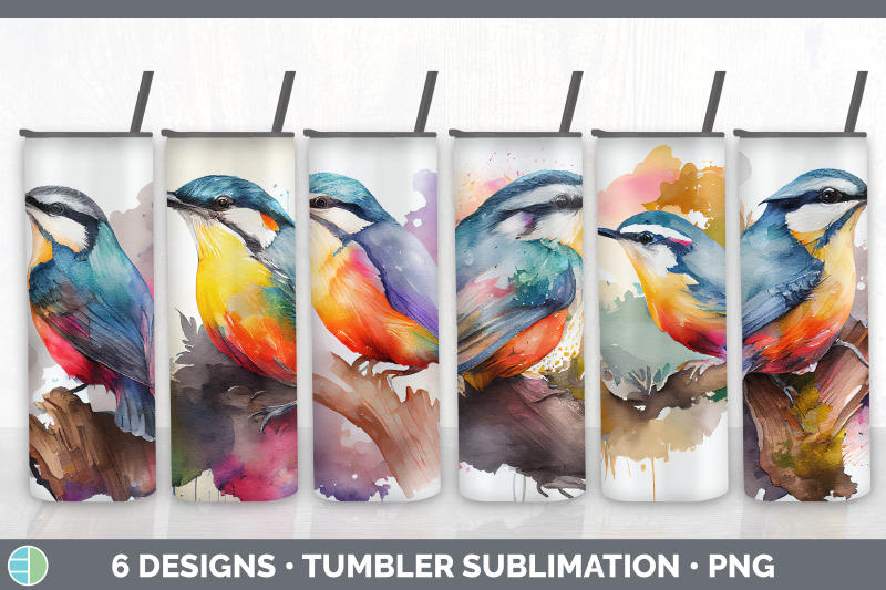 rainbow-nuthatch-tumbler-sublimation-bundle