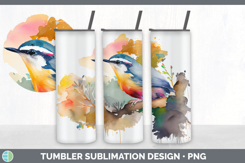 rainbow-nuthatch-tumbler-sublimation-bundle