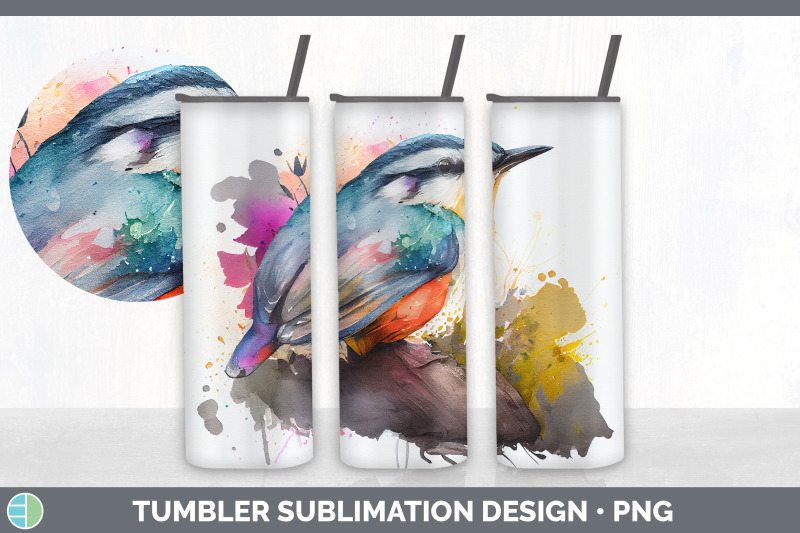 rainbow-nuthatch-tumbler-sublimation-bundle