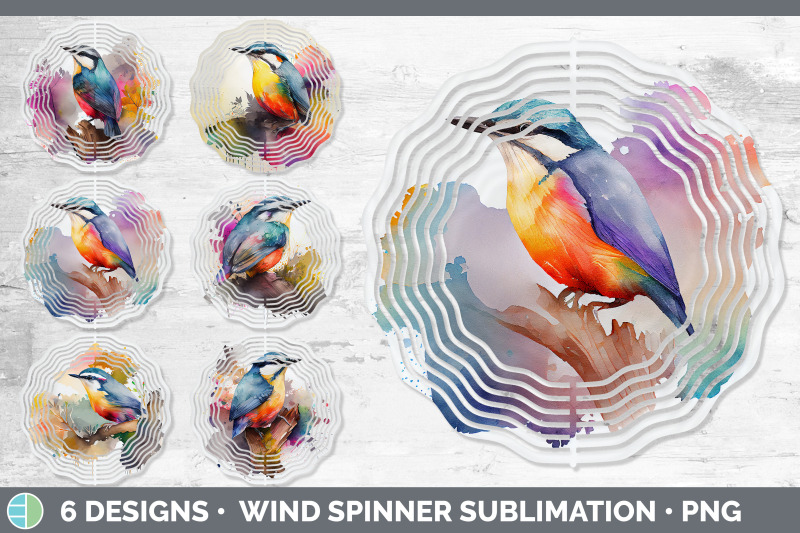 rainbow-nuthatch-wind-spinner-sublimation-designs-bundle