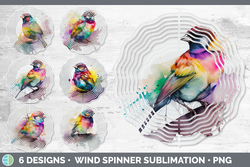 rainbow-sparrow-wind-spinner-sublimation-designs-bundle