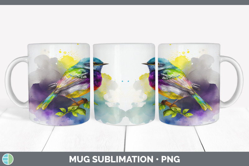 rainbow-warbler-mug-sublimation-coffee-cup-background-png