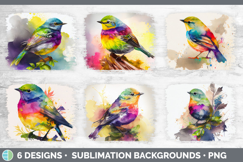 rainbow-warbler-distressed-sublimation-background-panel