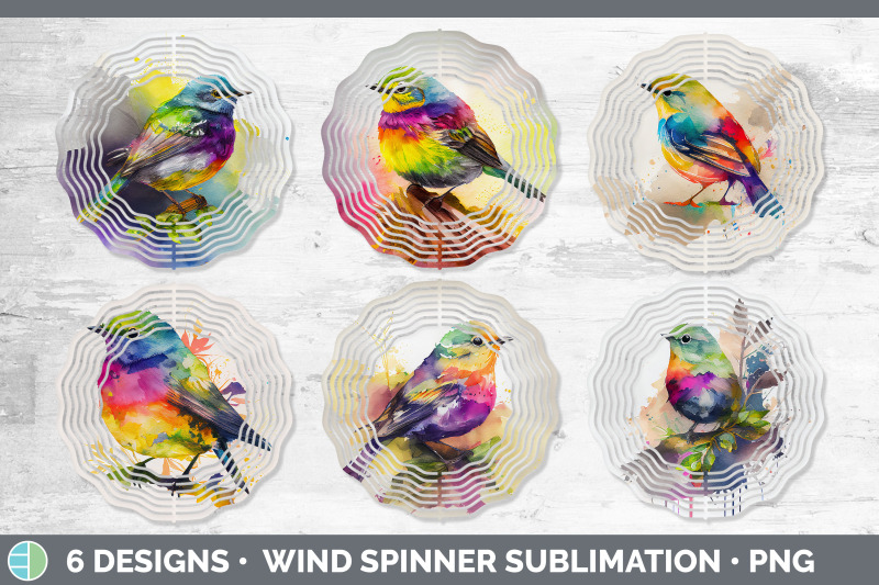 rainbow-warbler-wind-spinner-sublimation-designs-bundle