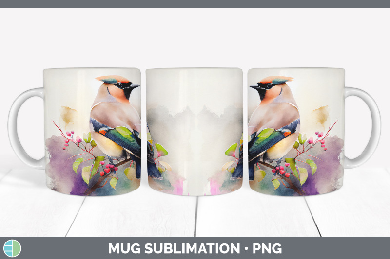 rainbow-waxwing-mug-sublimation-coffee-cup-background-png