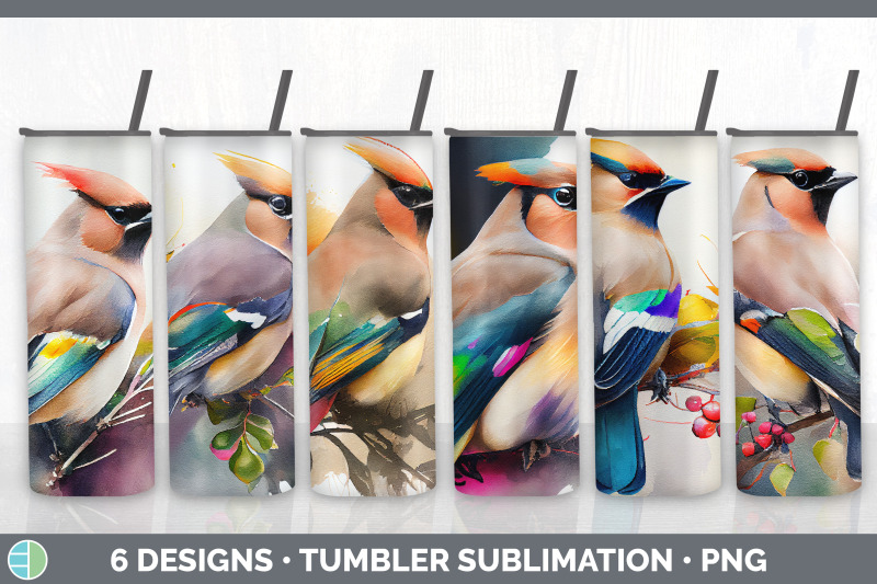 rainbow-waxwing-tumbler-sublimation-bundle