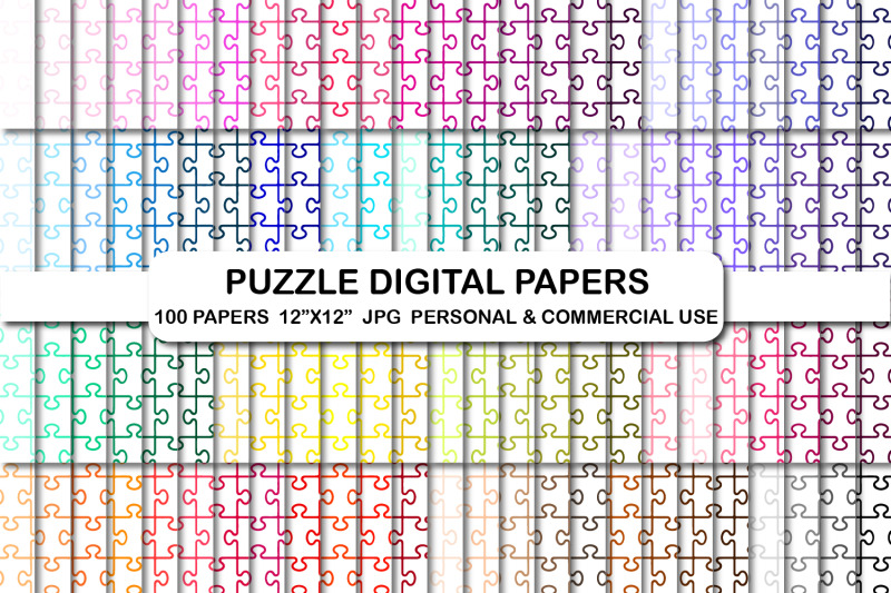 puzzle-background-papers-puzzle-pieces-digital-papers-pack