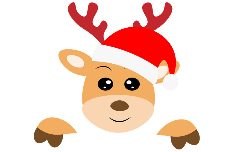 reindeer-santa-claus-baby-shirt-cut-file-reindeer-svg-christmas-svg
