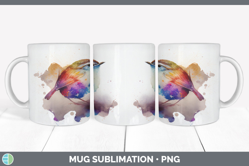 rainbow-wren-mug-sublimation-coffee-cup-background-png