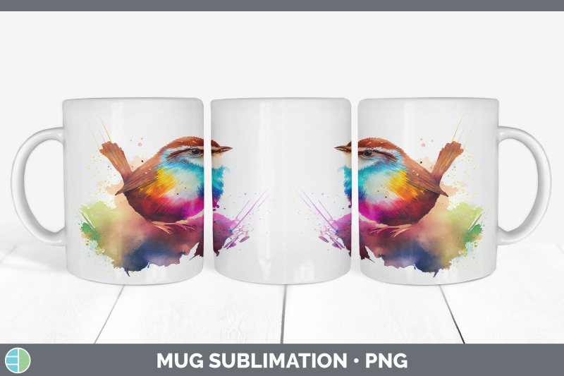 rainbow-wren-mug-sublimation-coffee-cup-background-png