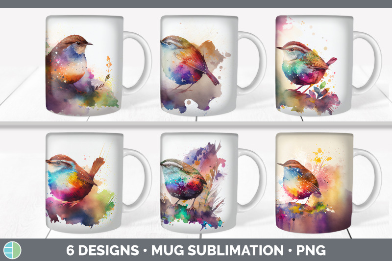 rainbow-wren-mug-sublimation-coffee-cup-background-png