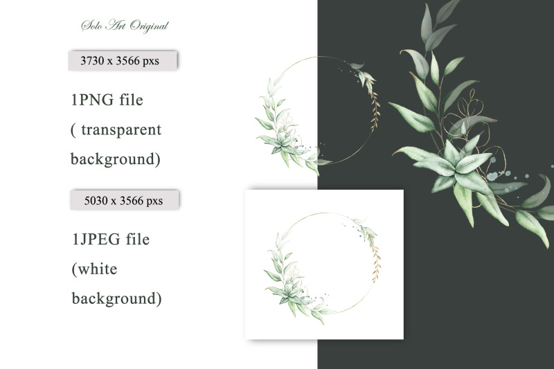 greenery-wreath-botanical-nbsp-watercolor-frame-eucalyptus-clipart