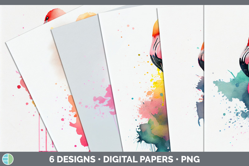 rainbow-flamingo-backgrounds-digital-scrapbook-papers