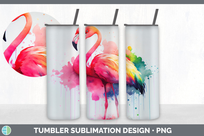 rainbow-flamingo-tumbler-sublimation-bundle