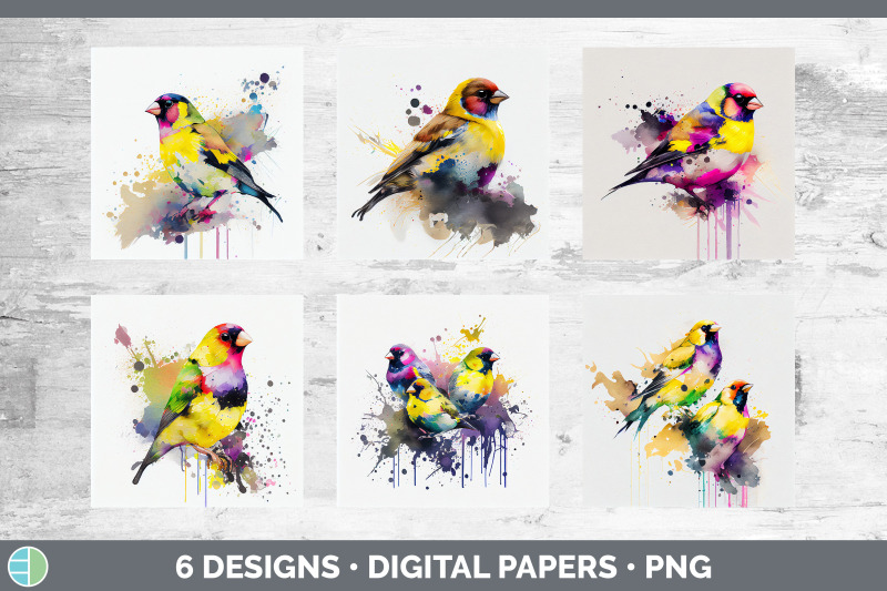 rainbow-goldfinch-backgrounds-digital-scrapbook-papers