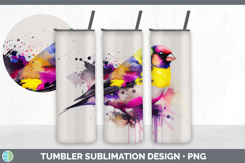 rainbow-goldfinch-tumbler-sublimation-bundle