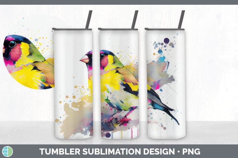 rainbow-goldfinch-tumbler-sublimation-bundle