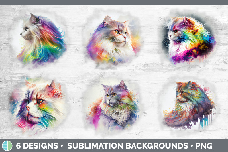 rainbow-angora-cat-background-grunge-sublimation-backgrounds