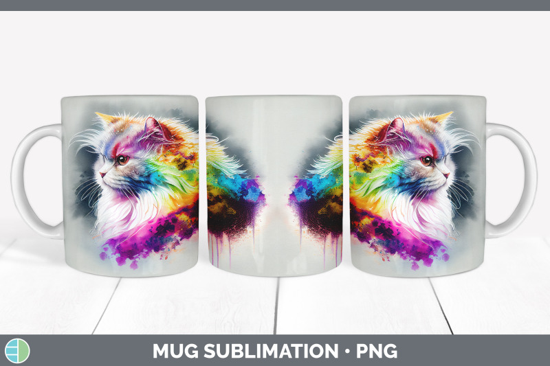 rainbow-angora-cat-mug-sublimation-coffee-cup-background-png