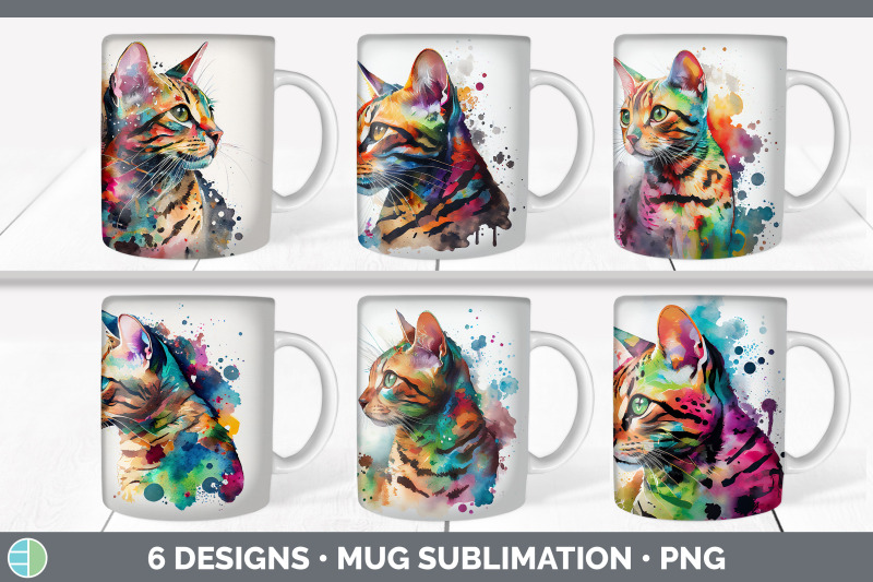 rainbow-bengal-cat-mug-sublimation-coffee-cup-background-png