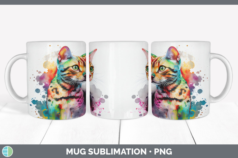 rainbow-bengal-cat-mug-sublimation-coffee-cup-background-png