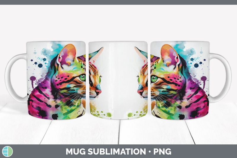 rainbow-bengal-cat-mug-sublimation-coffee-cup-background-png