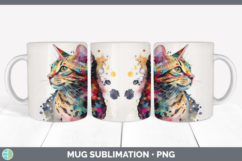 rainbow-bengal-cat-mug-sublimation-coffee-cup-background-png