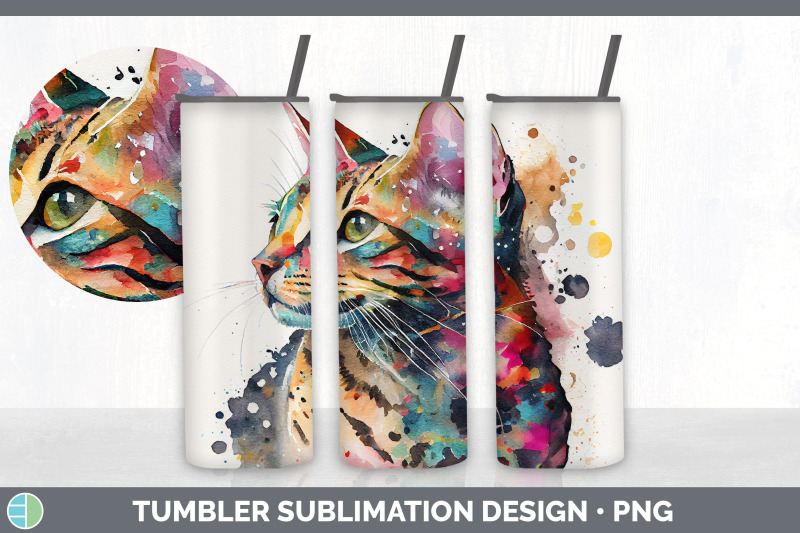 rainbow-bengal-cat-tumbler-sublimation-bundle