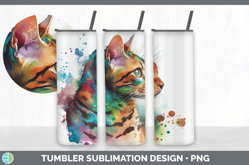 rainbow-bengal-cat-tumbler-sublimation-bundle