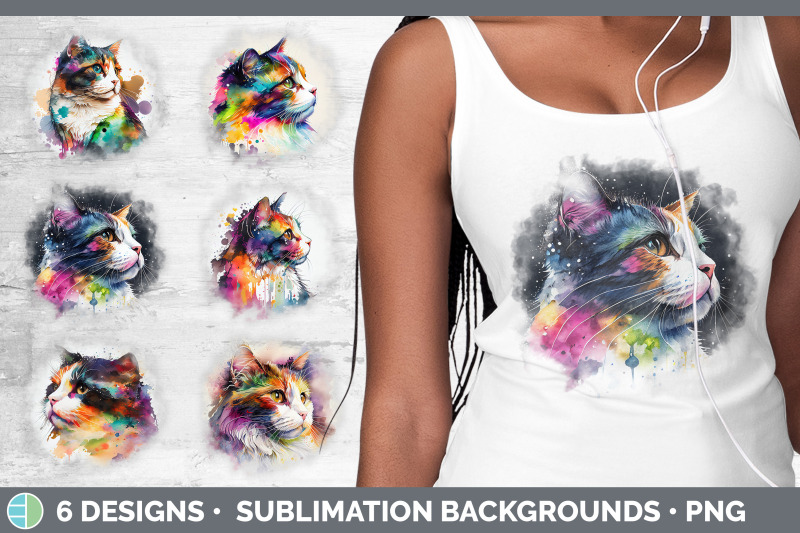 rainbow-calico-cat-background-grunge-sublimation-backgrounds