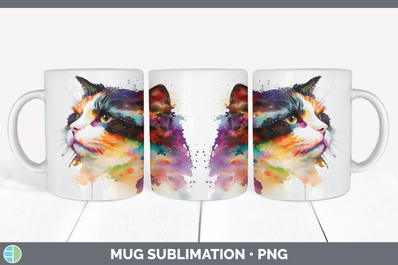 rainbow-calico-cat-mug-sublimation-coffee-cup-background-png