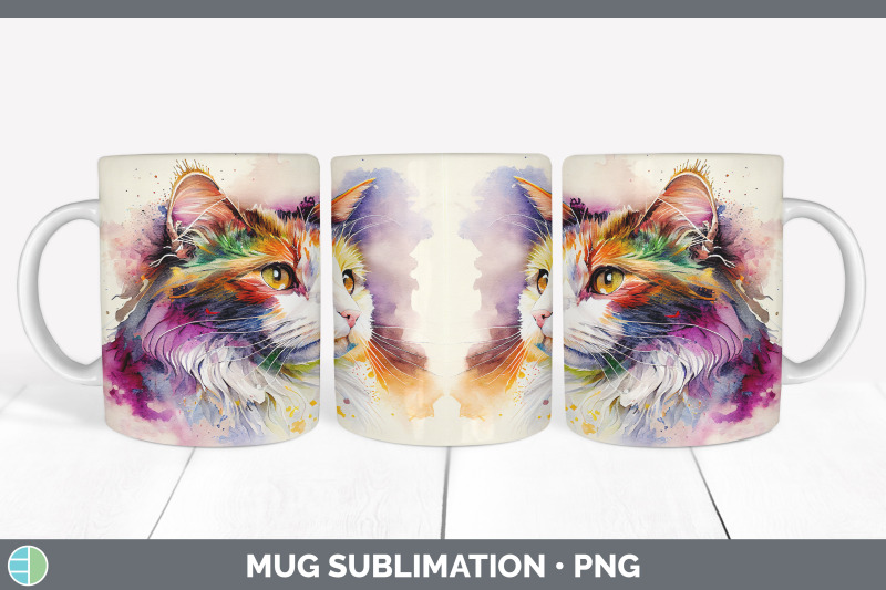 rainbow-calico-cat-mug-sublimation-coffee-cup-background-png