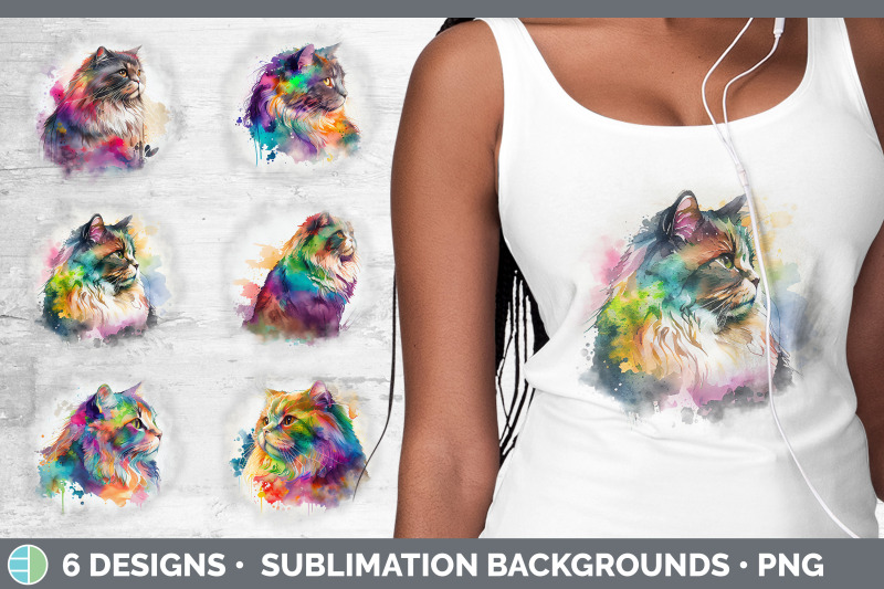 rainbow-maine-coon-cat-background-grunge-sublimation-backgrounds