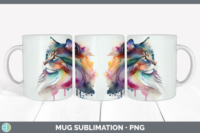 rainbow-norwegian-forest-cat-mug-sublimation-coffee-cup-background-p